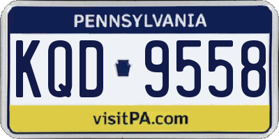 PA license plate KQD9558