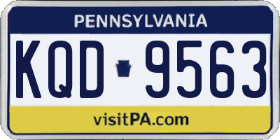 PA license plate KQD9563
