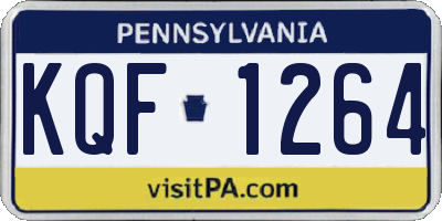 PA license plate KQF1264