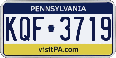 PA license plate KQF3719