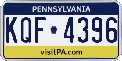 PA license plate KQF4396