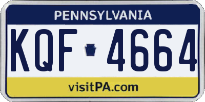 PA license plate KQF4664
