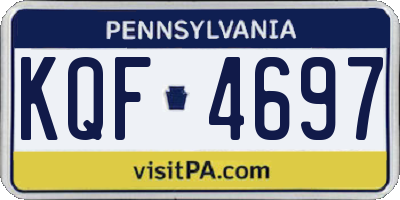 PA license plate KQF4697