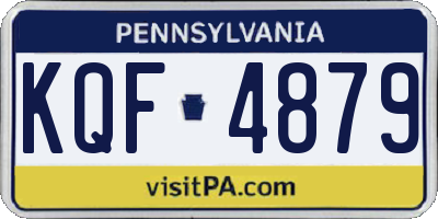 PA license plate KQF4879