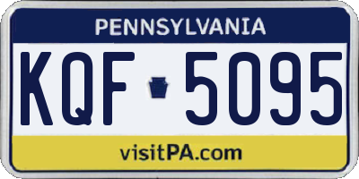 PA license plate KQF5095