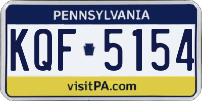 PA license plate KQF5154