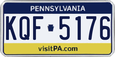 PA license plate KQF5176