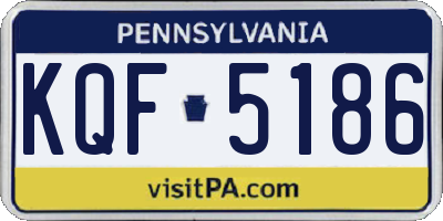 PA license plate KQF5186