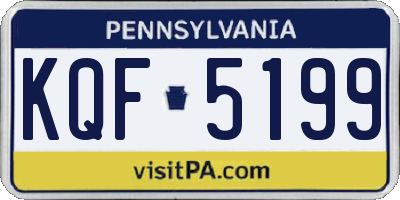 PA license plate KQF5199