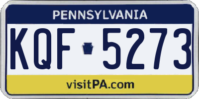 PA license plate KQF5273