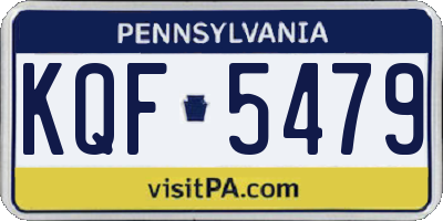 PA license plate KQF5479