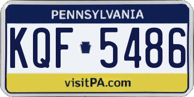 PA license plate KQF5486