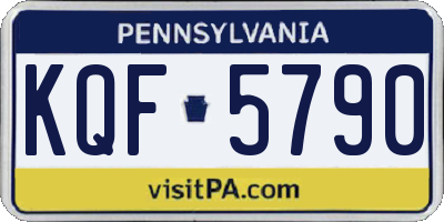 PA license plate KQF5790