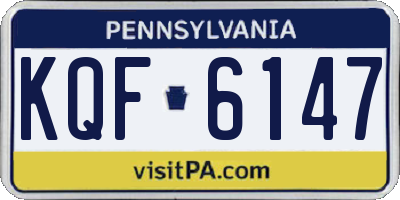 PA license plate KQF6147