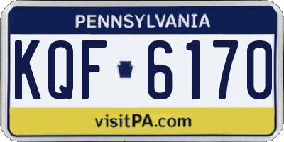 PA license plate KQF6170