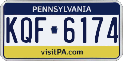 PA license plate KQF6174