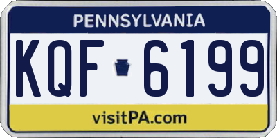 PA license plate KQF6199