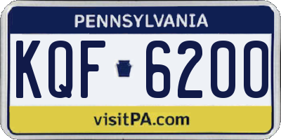 PA license plate KQF6200