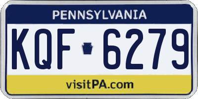 PA license plate KQF6279