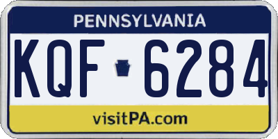 PA license plate KQF6284