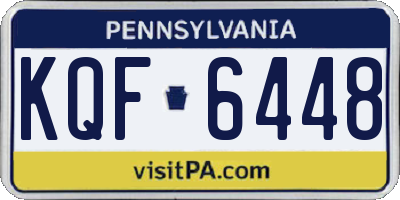 PA license plate KQF6448