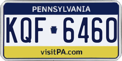 PA license plate KQF6460