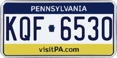 PA license plate KQF6530