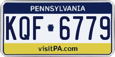 PA license plate KQF6779
