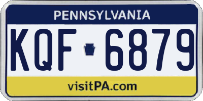 PA license plate KQF6879