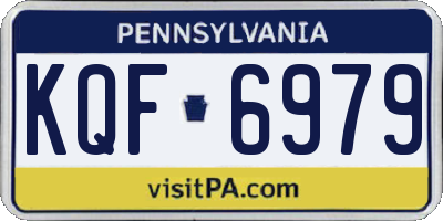 PA license plate KQF6979