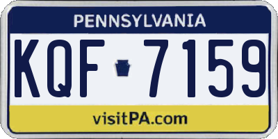 PA license plate KQF7159