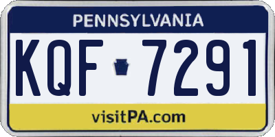 PA license plate KQF7291