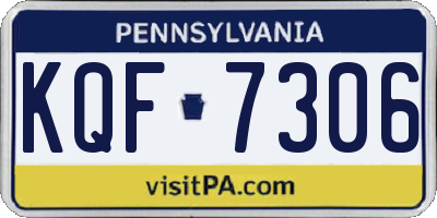 PA license plate KQF7306