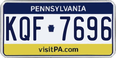 PA license plate KQF7696