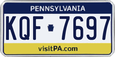 PA license plate KQF7697