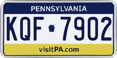 PA license plate KQF7902
