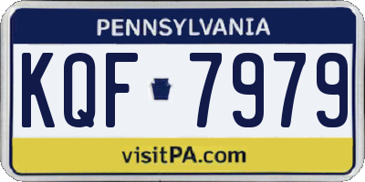 PA license plate KQF7979