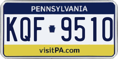 PA license plate KQF9510