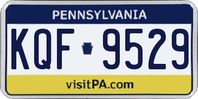 PA license plate KQF9529