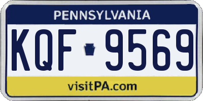PA license plate KQF9569