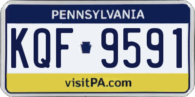 PA license plate KQF9591