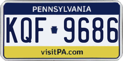 PA license plate KQF9686