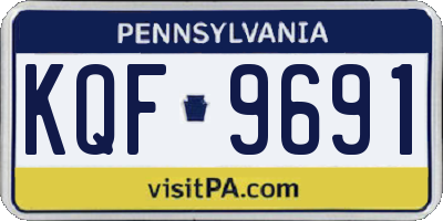 PA license plate KQF9691