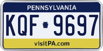 PA license plate KQF9697