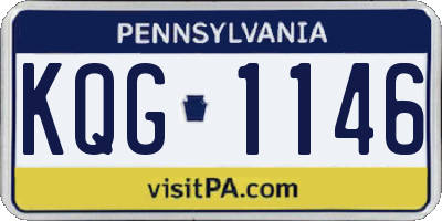 PA license plate KQG1146