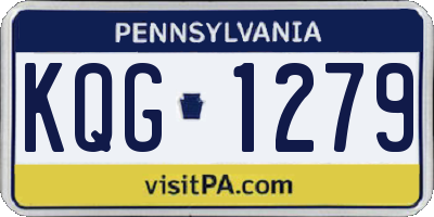 PA license plate KQG1279