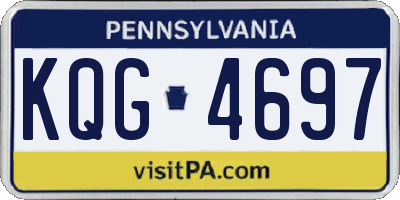 PA license plate KQG4697