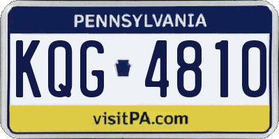 PA license plate KQG4810