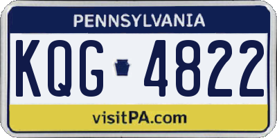 PA license plate KQG4822