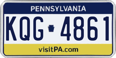 PA license plate KQG4861
